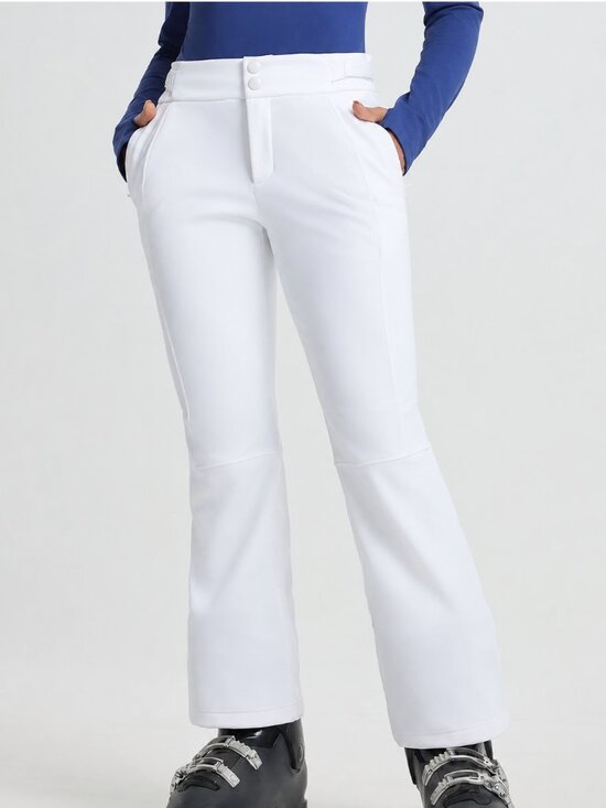 Baleaf Pants - NWT Baleaf Women's Ski Softshell White Slightly Flared Pants- Size Large